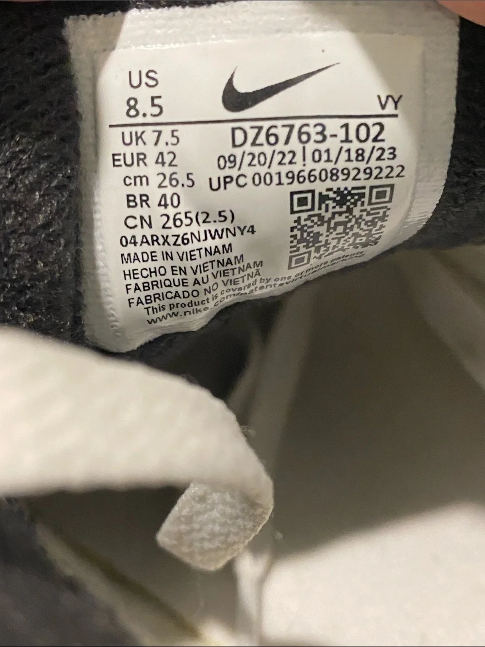 Billie Eilish × Nike Air Alpha Force 88 Black and White DZ6763-102 Men's US 8.5